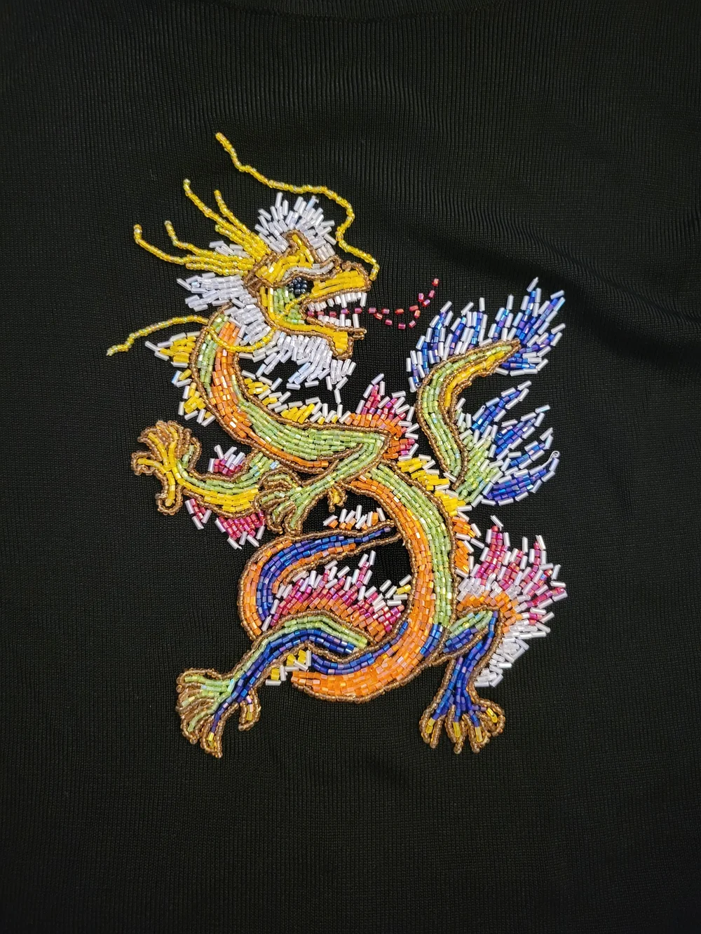 Lucia Burns Black Dragon  Long Sleeve Top